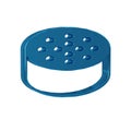 Blue Water sensor icon isolated on transparent background.