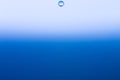 Blue water splash Royalty Free Stock Photo