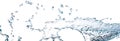 Blue water splash Beautiful splashing clean water Royalty Free Stock Photo