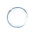 Blue water splash. Spray with drops isolated. Royalty Free Stock Photo