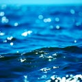 Blue water surface Royalty Free Stock Photo