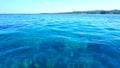 Blue Water Surface Close-up, Carribean Sea Royalty Free Stock Photo