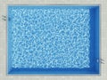 Blue water surface in outdoor pool Royalty Free Stock Photo