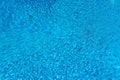 Blue water surface and ripple wave in swimming pool Royalty Free Stock Photo