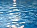 Blue water surface ripples create an abstract wave pattern Royalty Free Stock Photo