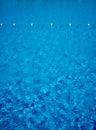 Blue water in the swimming pool, safety buoys Royalty Free Stock Photo