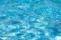 Blue water texture background. Background of pool water surface. Blue aqua water surface. Blue pool water texture background Royalty Free Stock Photo