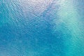 Blue Water Texture Pattern at sea on the Atlantic Ocean, aerial view Royalty Free Stock Photo