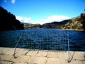 Upper part of the Elche dam, in Alicante, Spain