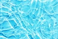 Blue water wave abstract, natural ripple and bubble texture, gel soap, background photography Royalty Free Stock Photo