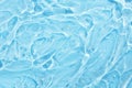 blue water wave abstract, natural ripple and bubble texture, gel soap, background photography Royalty Free Stock Photo