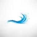 Blue water wave