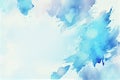 Blue Watercolor Abstract Background space for Typo graphic design Royalty Free Stock Photo