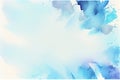 Blue Watercolor Abstract Background space for Typo graphic design Royalty Free Stock Photo