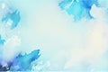 Blue Watercolor Abstract Background space for Typo graphic design Royalty Free Stock Photo