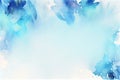 Blue Watercolor Abstract Background space for Typo graphic design Royalty Free Stock Photo