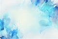 Blue Watercolor Abstract Background space for Typo graphic design Royalty Free Stock Photo