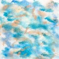 Blue watercolor abstract