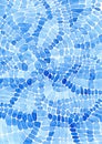 Blue watercolor abstract mosaic backrond