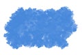 Blue watercolor abstract paint stroke on white background Royalty Free Stock Photo