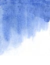 Blue watercolor abstract background with texture of granulated paint