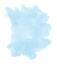 Blue watercolor background. Hand painted abstract design