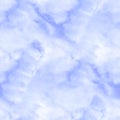 Blue watercolor background - seamless cloud sky texture Royalty Free Stock Photo