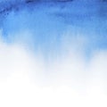 Blue watercolor background wet Royalty Free Stock Photo