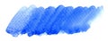 Blue watercolor brush stain, marker scribble water color paint on white, shades of blue for Ã¢â¬â¹horizontal watercolour background