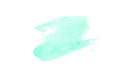 blue watercolor brush stroke isolated with white background