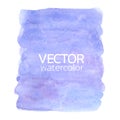 Blue watercolor brush strokes.Vector brush stroke for design Royalty Free Stock Photo