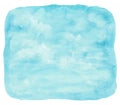 Blue watercolor cloud and sky. Royalty Free Stock Photo