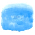 blue watercolor ink effect real stain vector background