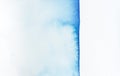 Blue watercolor margin Royalty Free Stock Photo