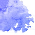 Blue watercolor paint background, lettering scrapbook sketch. and pink Royalty Free Stock Photo