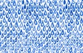 Blue watercolor rain drops falling background - hand drawn raster pattern