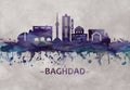 Baghdad Iraq skyline Royalty Free Stock Photo