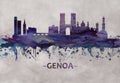 Genoa Italy skyline