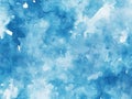 Blue watercolor texture white isolate background Royalty Free Stock Photo