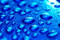 Blue waterdrops