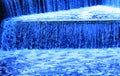 Blue waterfall Royalty Free Stock Photo