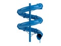 Blue waterslide Royalty Free Stock Photo