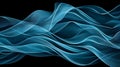 Blue wave abstract art background Royalty Free Stock Photo