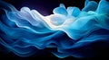 Blue wave abstract art background Royalty Free Stock Photo