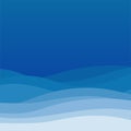 Blue wave abstract background