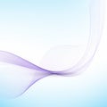 Blue wave.Abstract white background with blue wavy curved lines Royalty Free Stock Photo