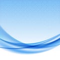 Blue wave background with halftone. Royalty Free Stock Photo