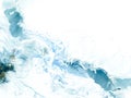 Blue wave creative abstract hand painted background, marble texture Royalty Free Stock Photo