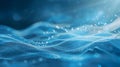 blue wave light wave background, abstract photo of blue, in the style of infinity nets, soft and dreamy atmosphere pointillism Royalty Free Stock Photo