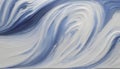 Blue wave oil painting using brush technique. Royalty Free Stock Photo